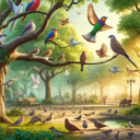 Birds in the park